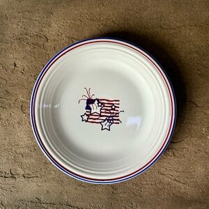 Fiestaware Stars and Stripes Dinner Plate